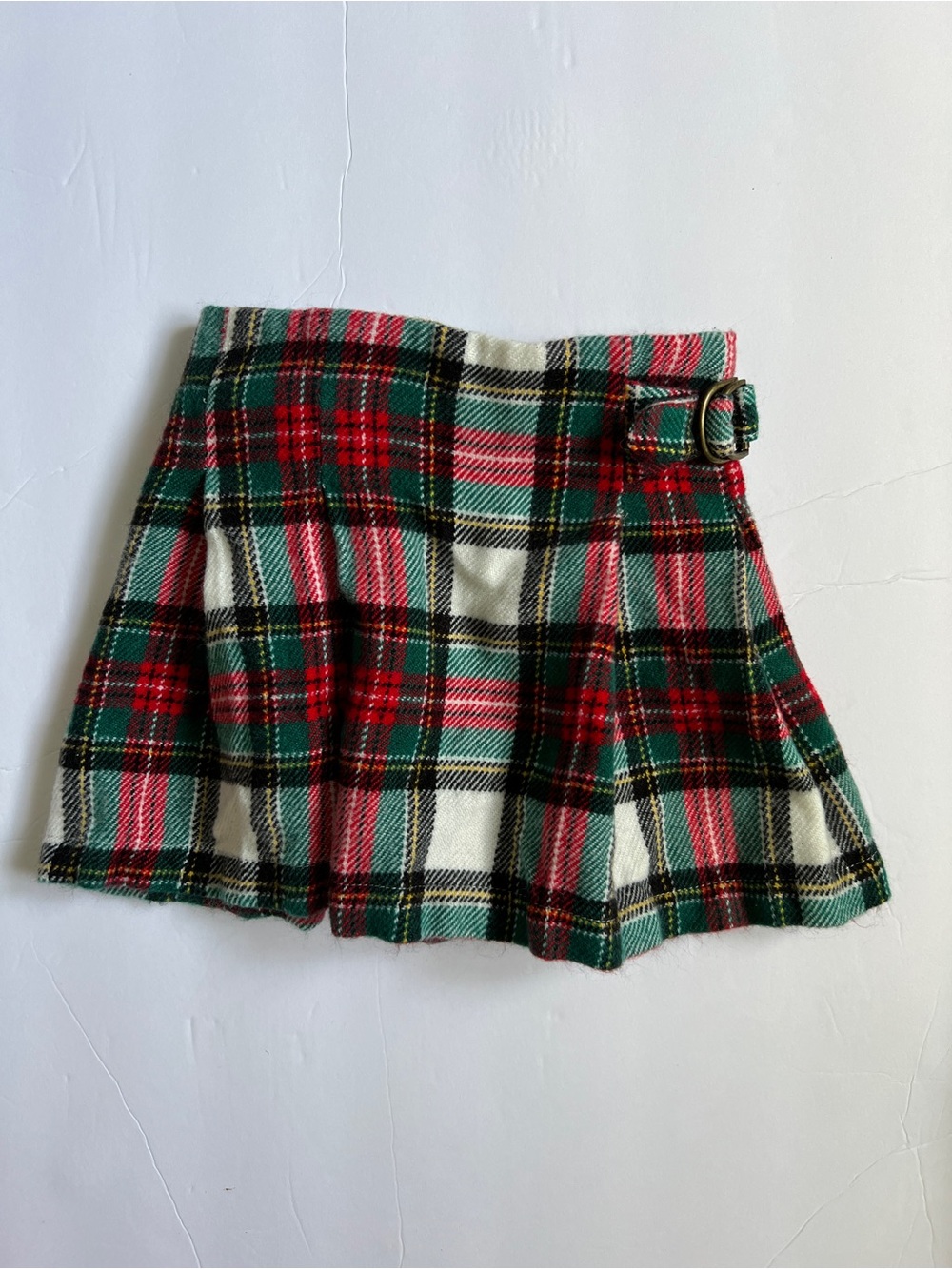 Carter's Plaid Mini Skirt in Red, Green, Cream